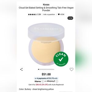 New Kosas Translucent Setting Powder